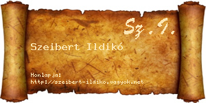 Szeibert Ildikó névjegykártya
