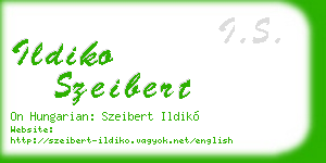 ildiko szeibert business card